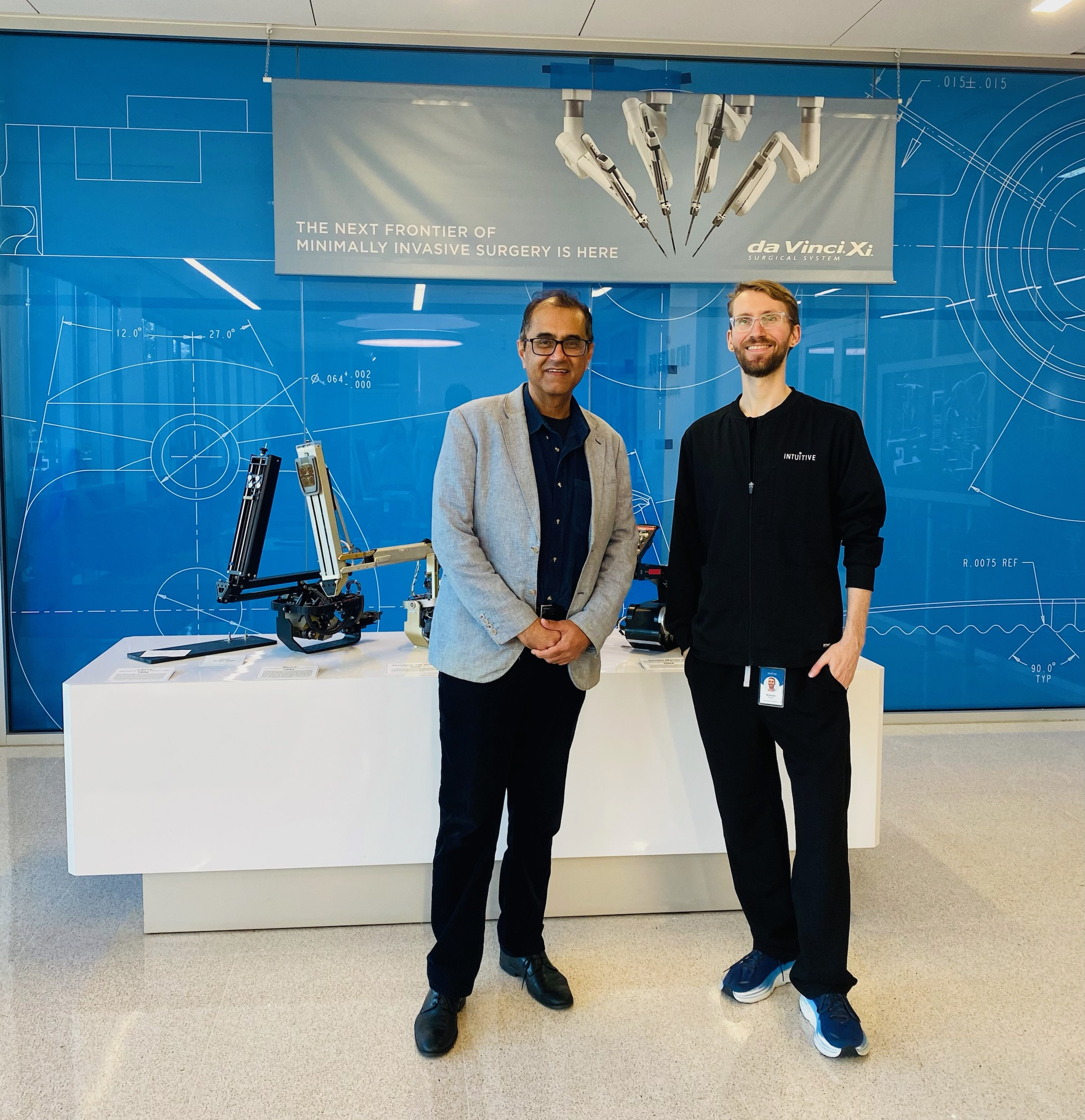 Dr Kooner training at Intuitive HQ California